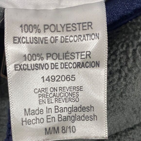 Seattle Kraken NHL Quarter-Zip Fleece Pullover Gray Blue Trim Size M 8/10 - Picture 11 of 11